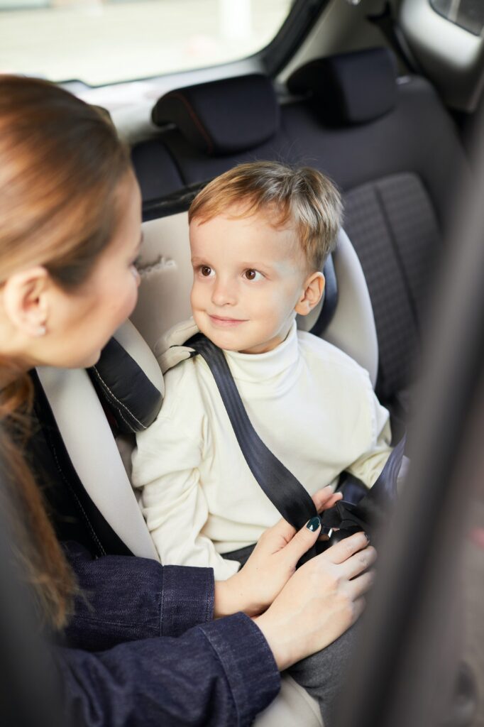 Boy in Car Seat