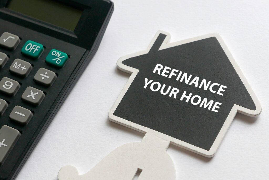 Refinance your home concept