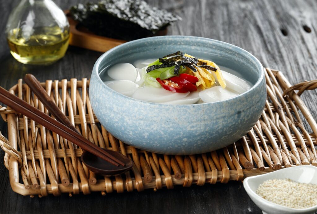Tteokguk Korean Rice Cake Bar Soup for Seollal New Yea